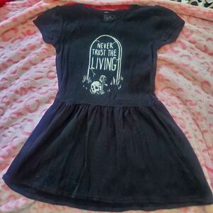 Toddler Girl's Never Trust The Living Dress By Blackcraft Cult